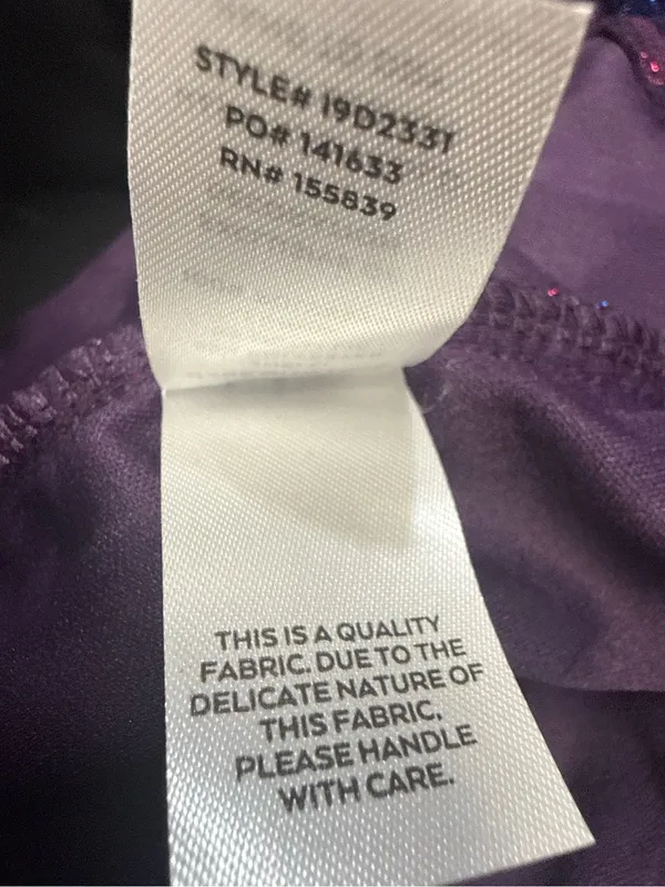 Lulus Purple Metallic Rhinestone Bodycon Mini Dress Size L NWT - Image 10