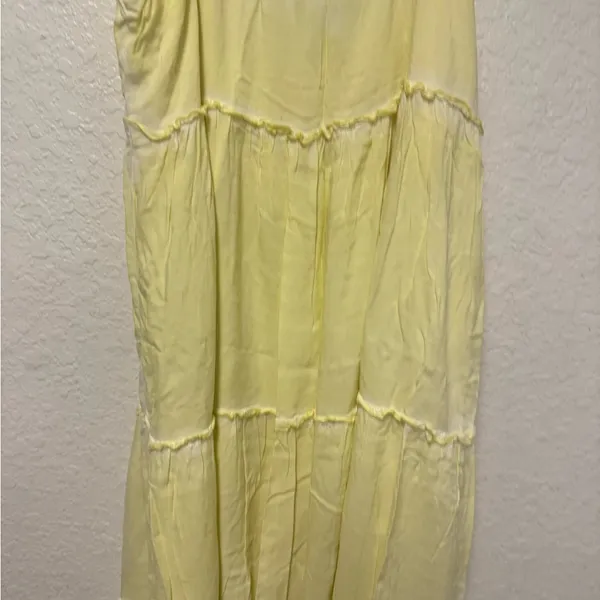 SATURDAY SUNDAY by Anthropologie Yellow Sleeveless Maxi Dress Size XL - Image 7