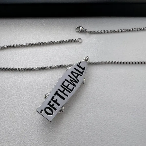 Skateboard Pendant Necklace for Men Women,Streetwear Punk Hip Hop Unisex Style - Image 4