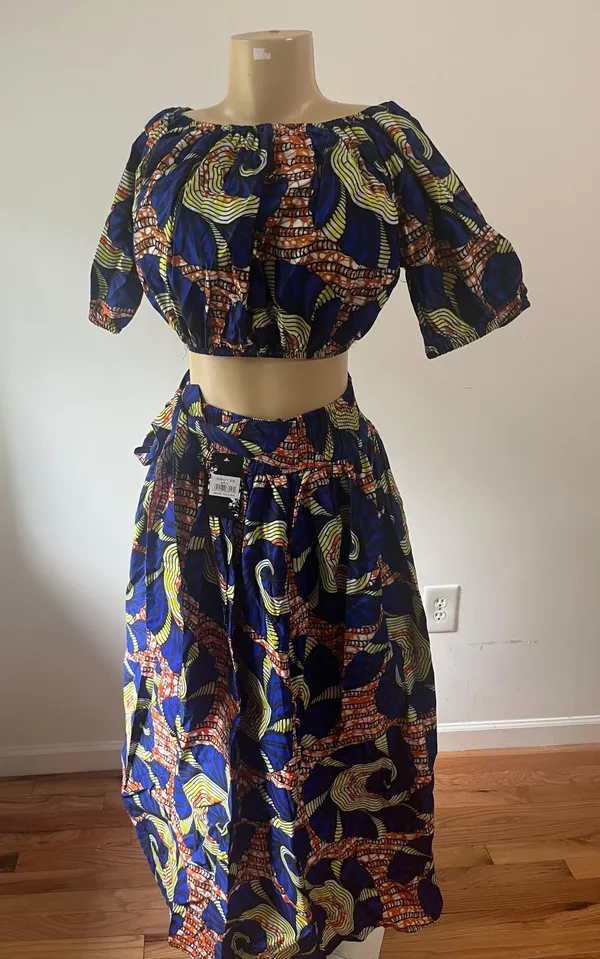 Skirt And Top Blue Size XL - Image 3