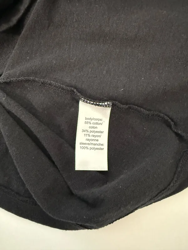 Maurices Floral Flutter Sleeve Top Black Multi Button Contrast - Image 7
