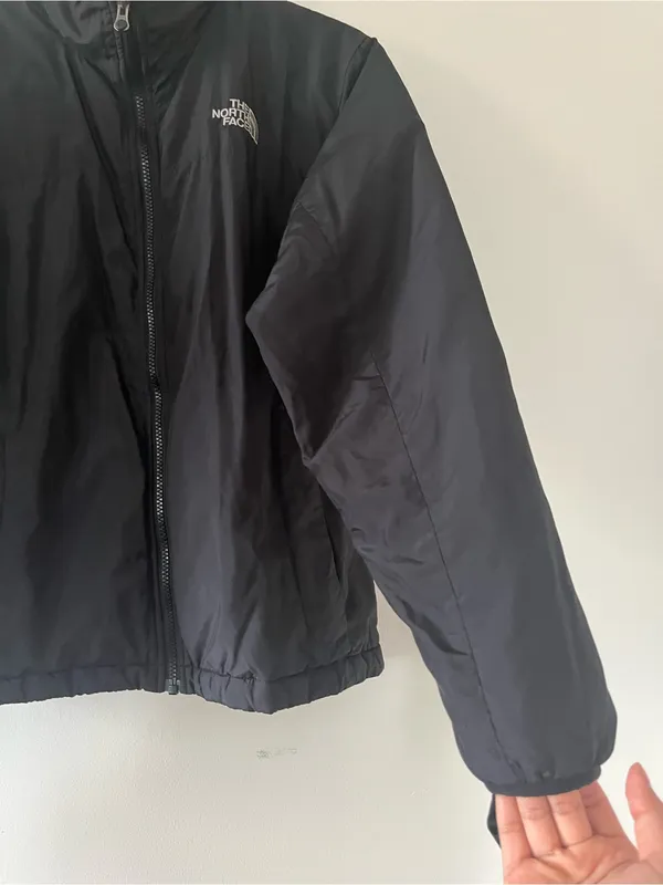 North Face Black Zip Up Jacket Womens Medium Lightweight Waterproof Outdoors - Image 3