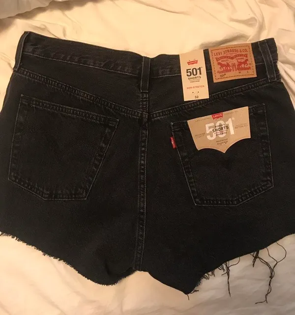 Levi's 501 cutoff Black shorts - Image 2