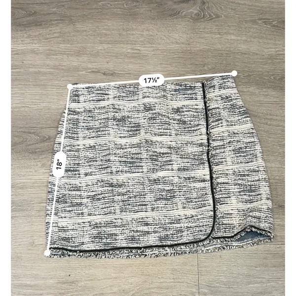 Max Studio Black & White Tweed Wrap Mini XL Parisian-Inspired coquette preppy - Image 5