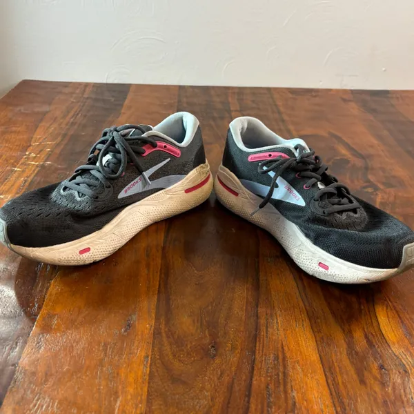 Brooks Ghost Max Womens 9.5 Wide Running Shoe Black Pink 1203951D082 DNA LOFT v2 - Image 13