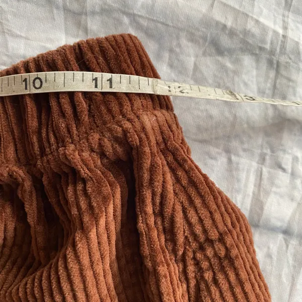 American Eagle women S pull on corduroy mini skirt brown - Image 3
