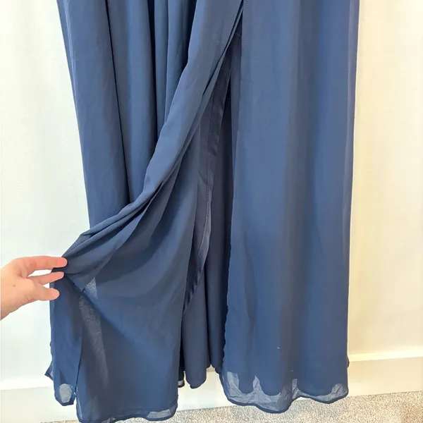 Lulus Thoughts of Hue Surplice Sleeveless Navy Blue Maxi Dress Bridesmaid Formal - Image 12