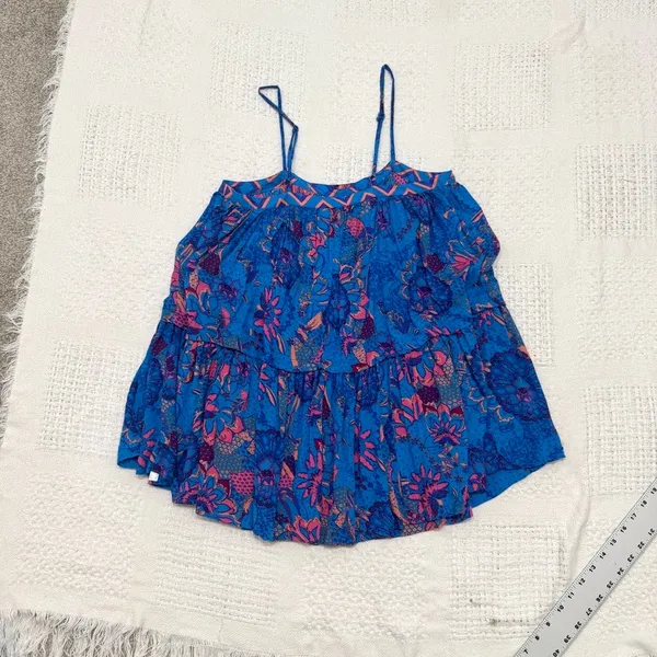 Intimately Free People XS boho floral mini slip dress D3 3590 - Image 10