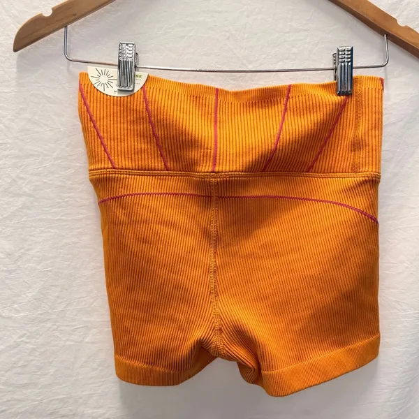 OFFLINE By Aerie | NEW Seamless Corset 2" Bike Shorts Simply Orange‎ Medium - Image 3