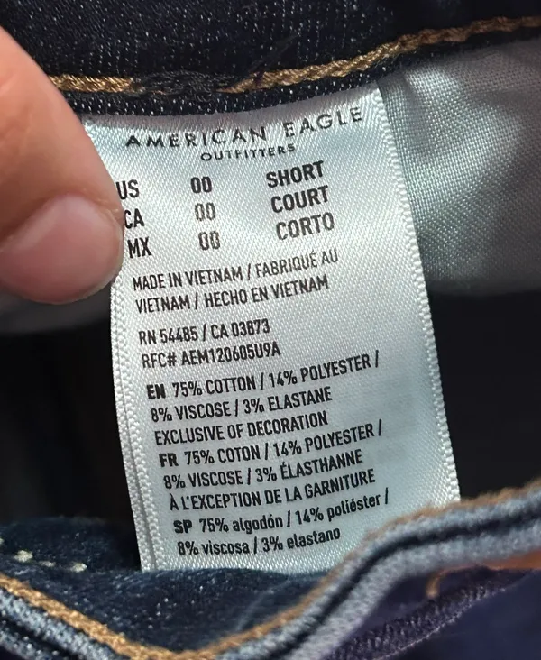 American Eagle Skinny Jeans, Navy Blue - Image 3