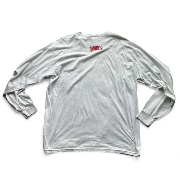 jerzees white long sleeve backwoods graphic tee - Image 6