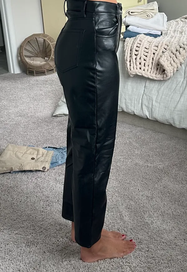 Leather Abercrombie Ankle Straight Ultra High-Rise Curve Love Pants - Image 2