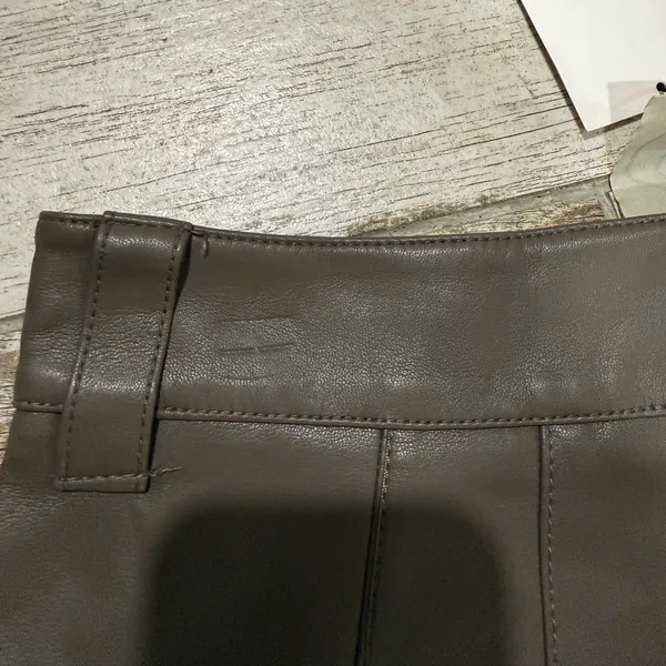 Zara Faux Leather Straight Leg Trousers - Image 9