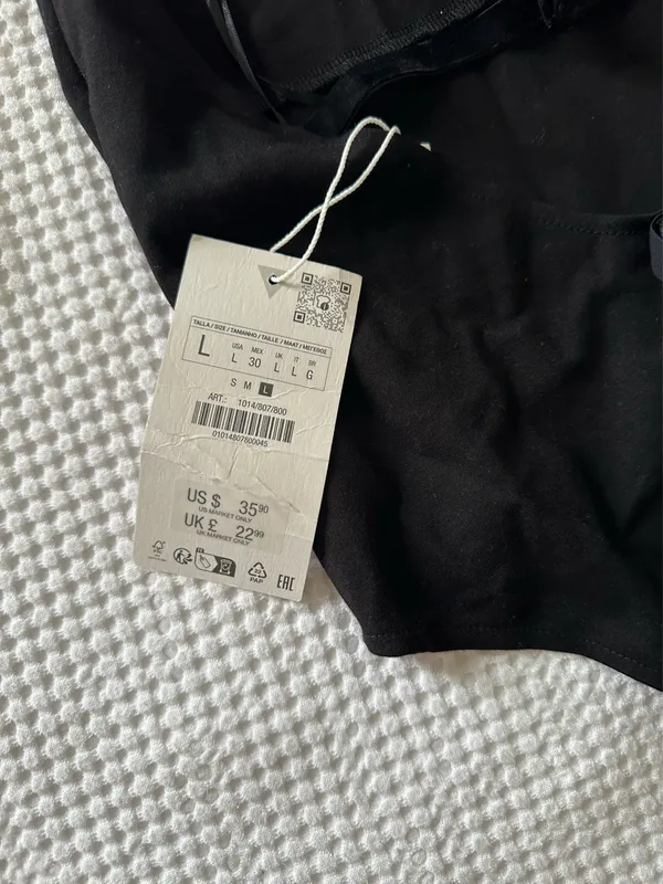 ZARA Halter Neck Bodysuit Black - Image 3
