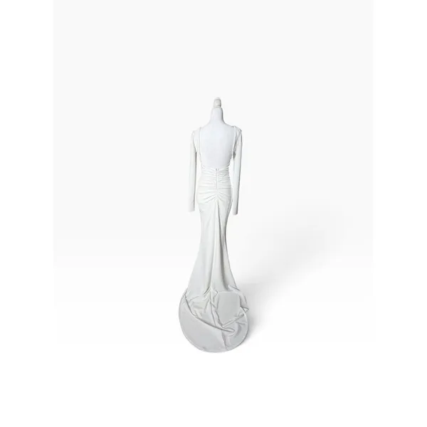 Lulus White Bridal Wedding Dress Size S - Image 3