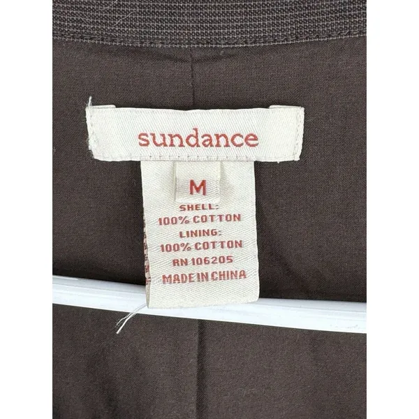 Sundance Double Breasted Overcoat Lightweight Brown‎ Size Medium Trench Catalog - Image 7