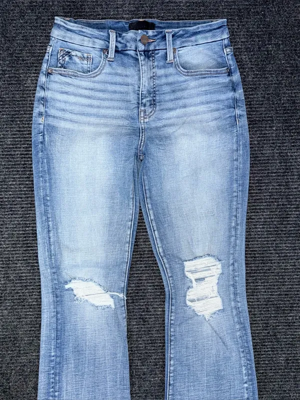 Buckle Black Fit No 93 Bootcut Stretch Jeans Sz 27 x 32 Distressed BBW1957R EUC - Image 3