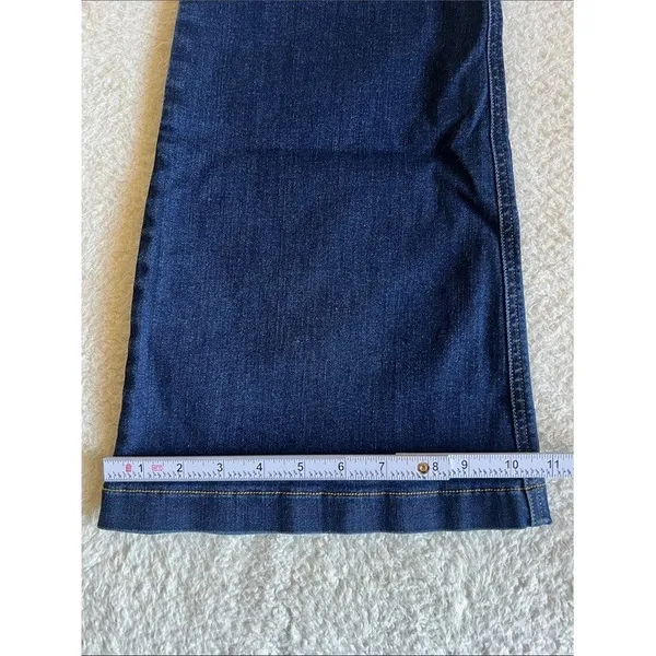 SPANXshape EveryWear Pull-On Flare Jeans XL High Rise Dark Wash Stretch - Image 12