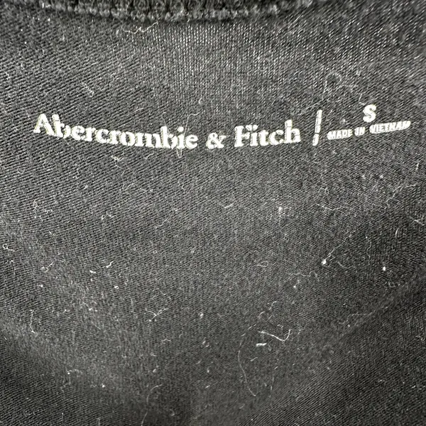 Abercrombie & Fitch Long-Sleeve Bodysuit Scoop Cotton Snap Button Black Small - Image 3