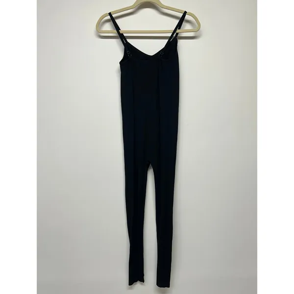 Hatch Rib‎ Unitard Jumpsuit Stretch Maternity Size Small Black Lounge Athletic - Image 3