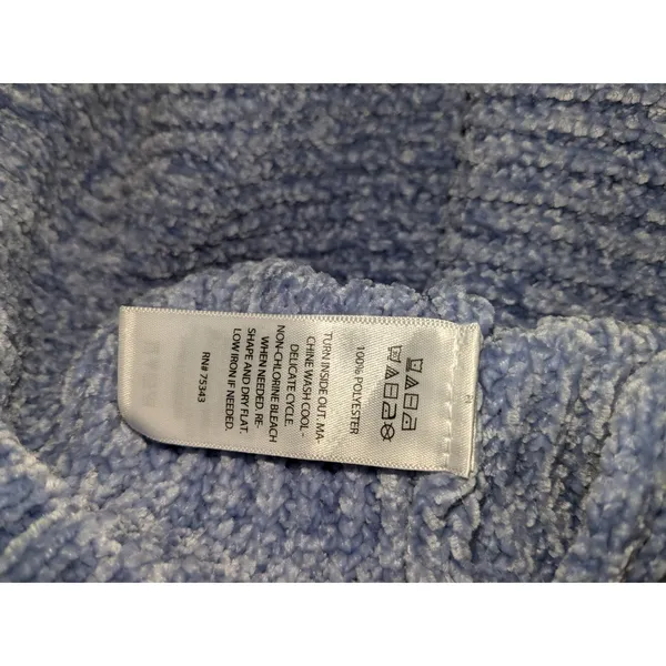 Christian Siriano Women's Sweater Soft Blue Size Medium - Image 5