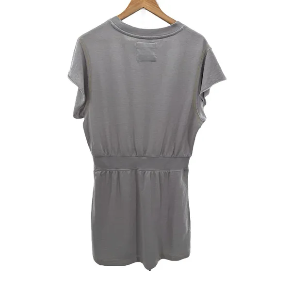 Grey State Cleo Dress Size 4 Flutter Sleeve Gray‎ Terry Mini Dress Comfy Casual - Image 4