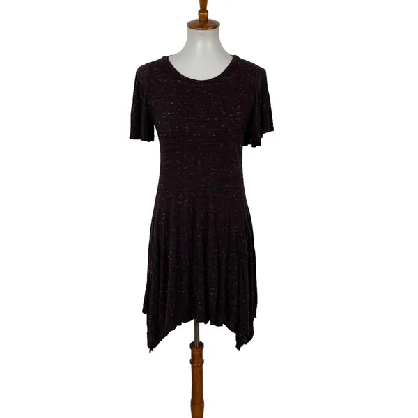 Dolan Left Coast Maroon Tunic Small Short Sleeve Boho Casual - Image 2