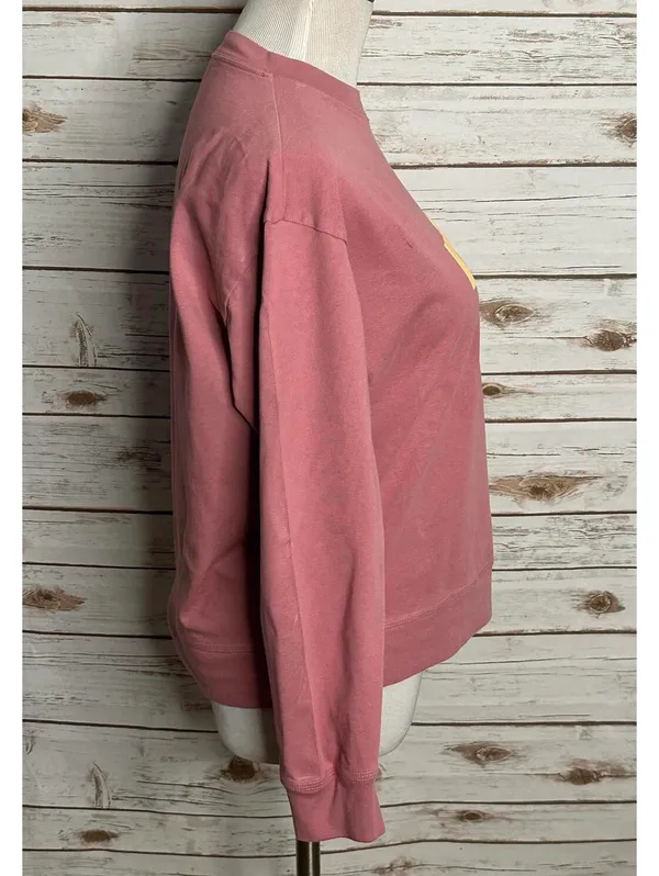 Nike activewear faded pink crewneck logo spellout long sleeve sweatshirt Size M - Image 4