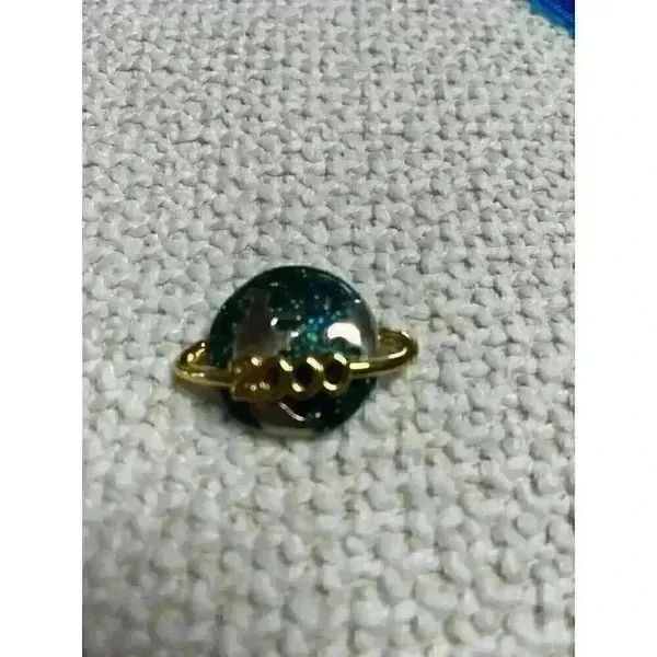 Vintage‎ 2000 Earth brooch Gold - Image 3