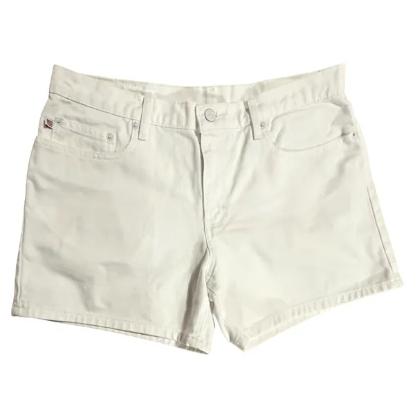 Polo Jeans Co Ralph Lauren White Denim Shorts Women 10 5 Inch Saturday Short y2k - Image 2
