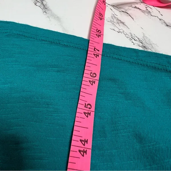 by‎ Anthropologie smocked bodice flounce hem maxi dress turquoise blue Sz XS - Image 7