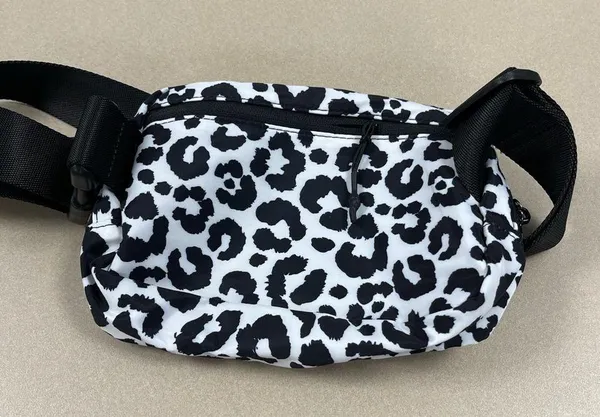 Iris & Rainbow Original Iris Crossbody Bag, Black/White Leopard - NWOT - Image 3
