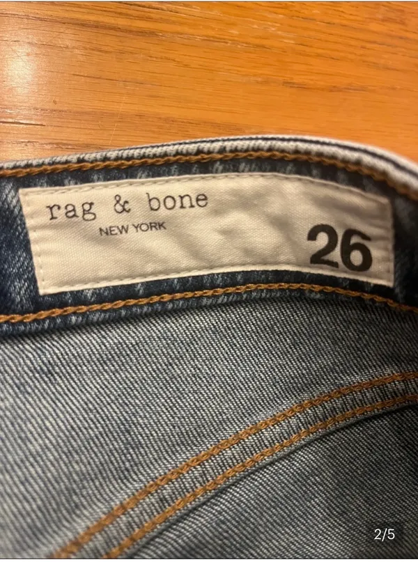 rag & bone Women’s Light Blue Bootcut Jeans - Image 2