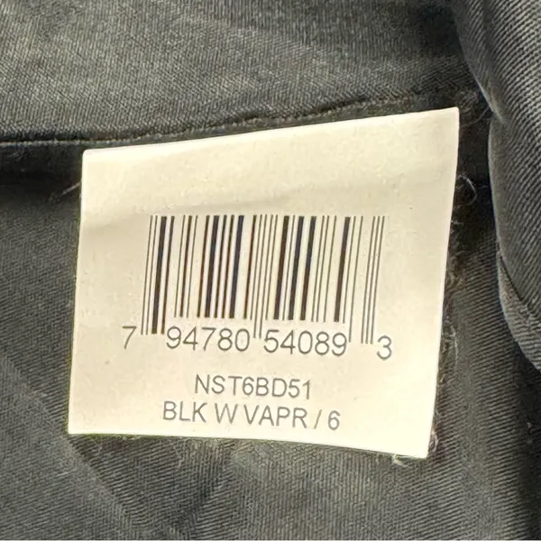 Y2K BCBGMaxAzria Silk Strapeless‎ Mini Tiered Babydoll Dress with Tie Black Sz 6 - Image 10