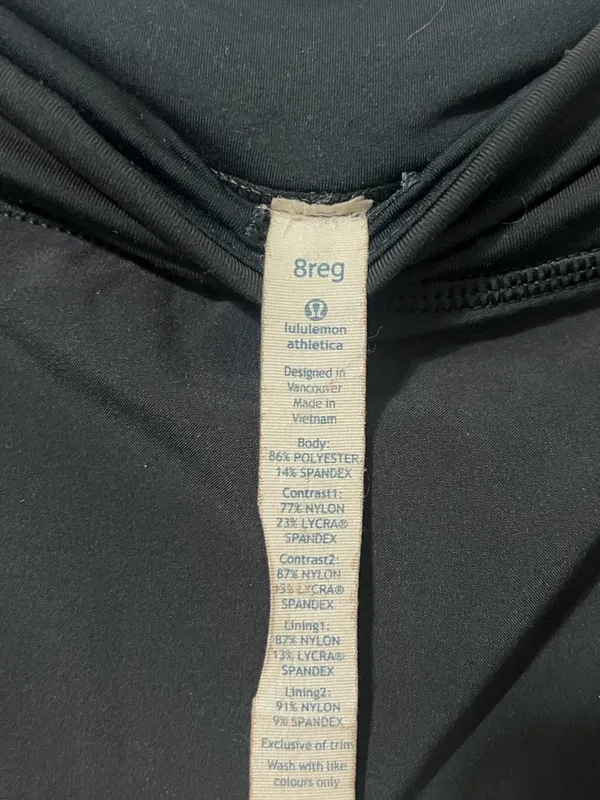 Lululemon Run Pace Setter Skirt Black Size 8 - Image 3