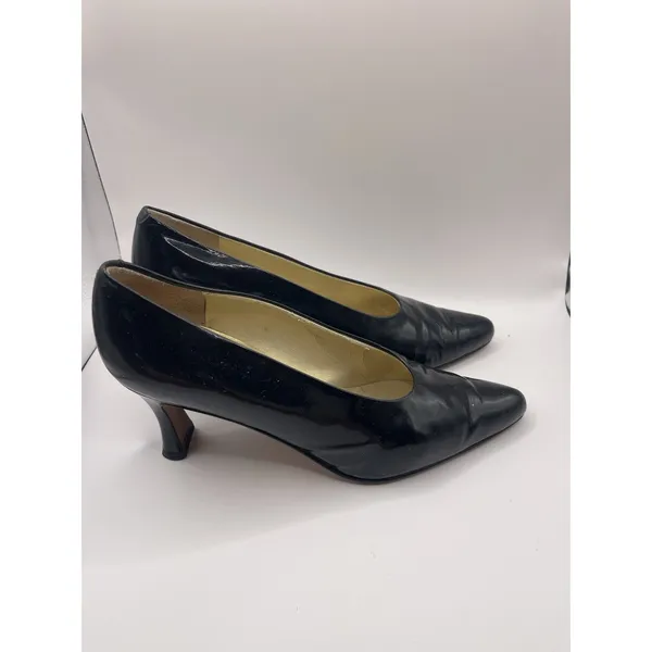 Bruno Melli Two Womens shoes black size 8‎ Patent Leather - Image 3
