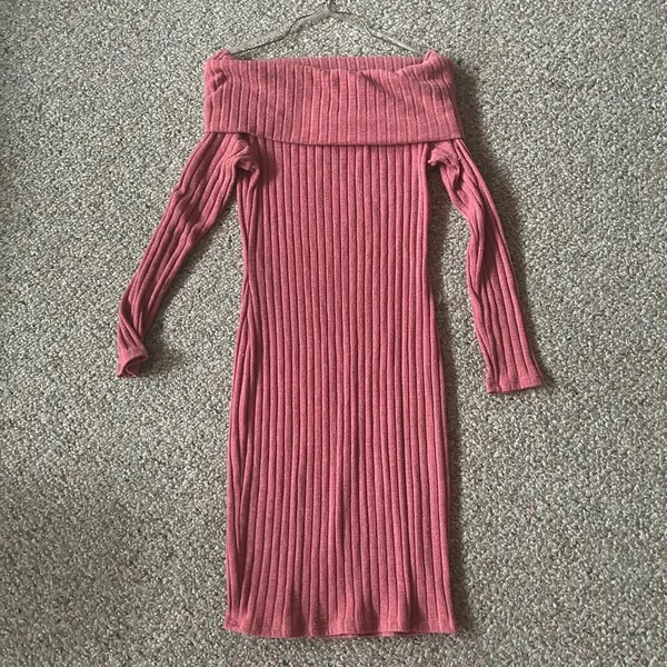 Charlotte Russe Off Shoulder Sweater Dress - Image 3