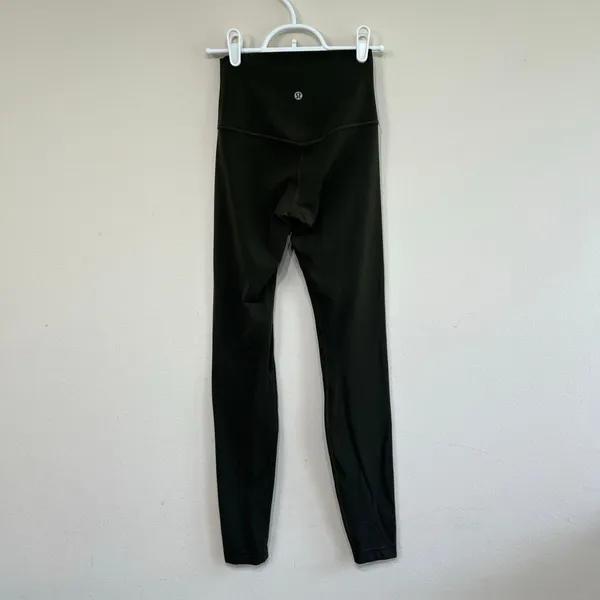 Lululemon Align High Rise Leggings Dark Olive Green 2 - Image 6