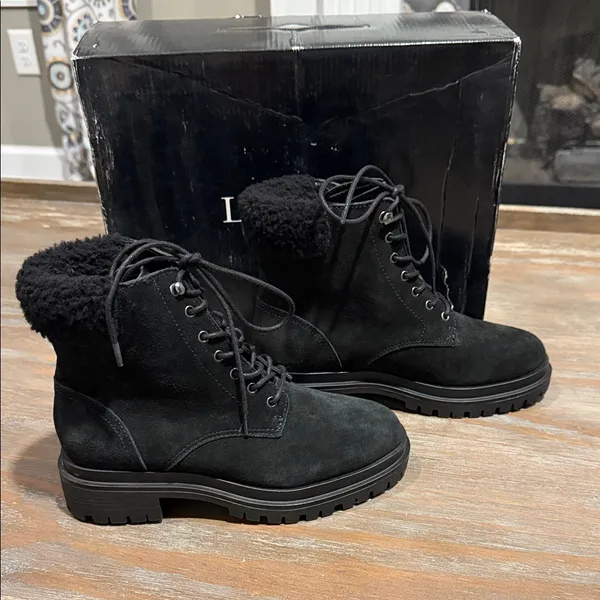 NWT Lauren‎ Ralph Lauren Carlee Black Suede Booties – Size 5 - Image 6