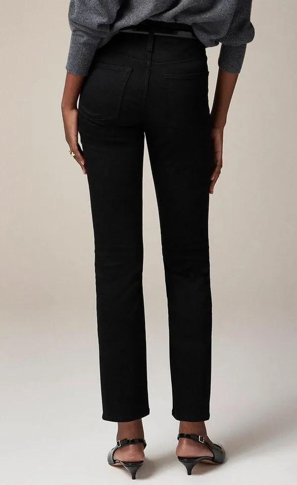 J. Crew Women’s Mid-rise slim jean in 2003 super-stretch black Size 26 NWOT Flaw - Image 3