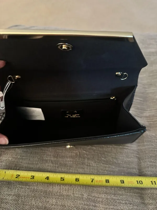 CLX by Christian Lacroix clutch with detachable crossbody chain - Image 2