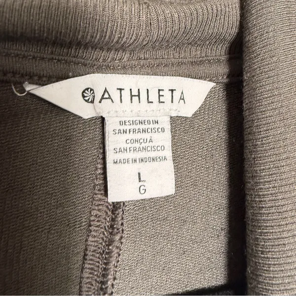 Athleta Draped Open-Front Cardigan - Charcoal Gray Large - Image 3