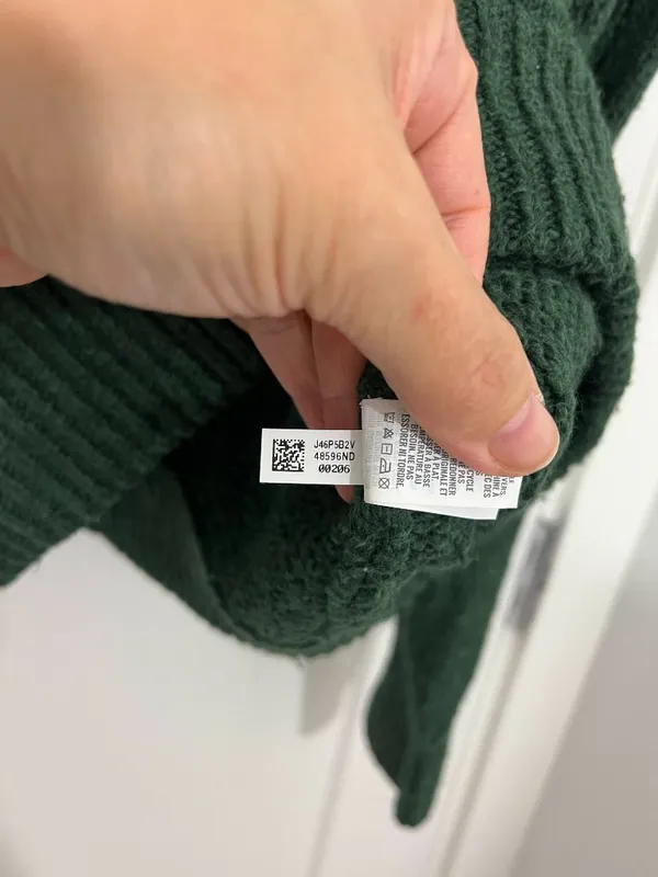 Aerie Medium Forest Green Ribbed Mock Neck Pullover Sweater - Image 8