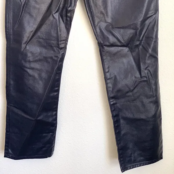 NWT Madewell The '90s Straight Jean in Coated Midnight Blue‎ Foil NN461 - Image 6