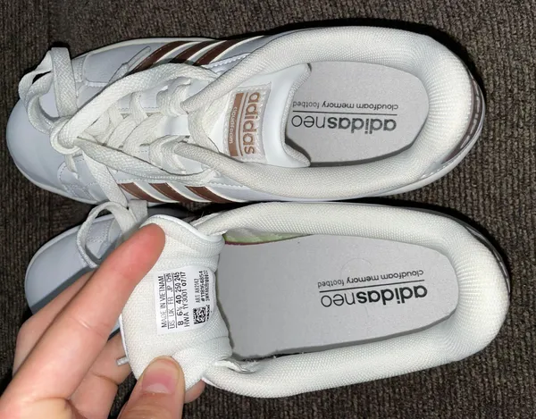 Adidas Neo Rose Gold Memory Foam Sneakers - Image 3