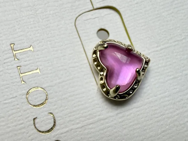 Kendra Scott Anna 14K Gold Over Brass Stud Earrings- Magenta - Image 6