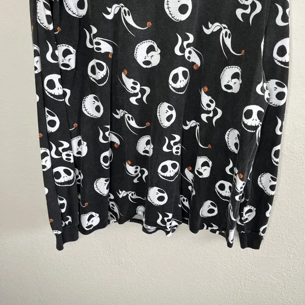 Disney The Nightmare Before Christmas Black Long Sleeve Top 2X Jack Skellington - Image 5