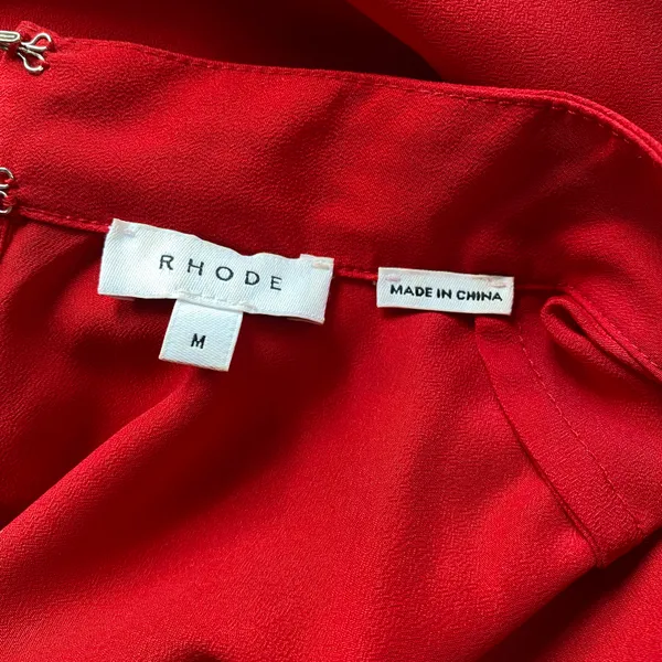 Caroline Godet Crepe Mini Dress - Image 7