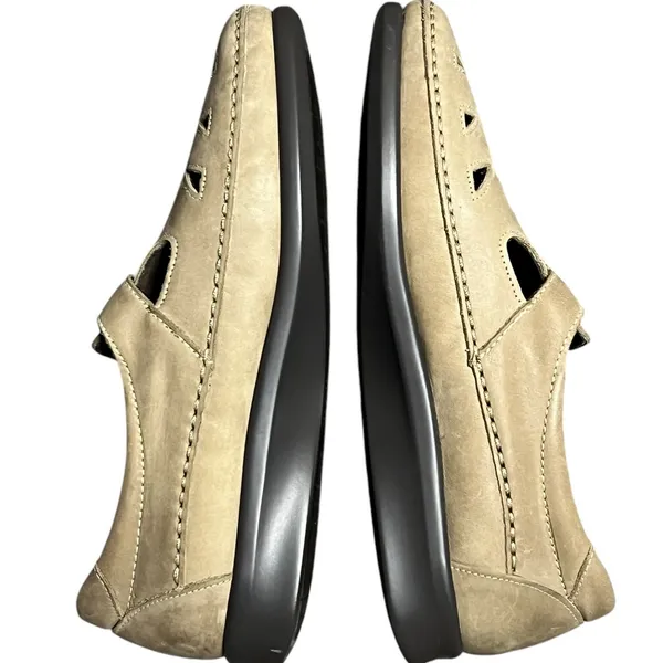 SAS Roamer‎ Shoes Womens 10 Beige Moccasin Leather Slip On Adjustable Comfort - Image 6