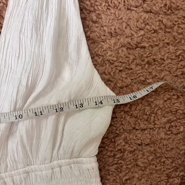 Abercrombie & Fitch Crinkle Textured Smocked Waist Maxi Dress Women's Sz Medium - Image 7